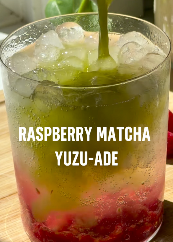 Raspberry Matcha Yuzu-Ade Recipe