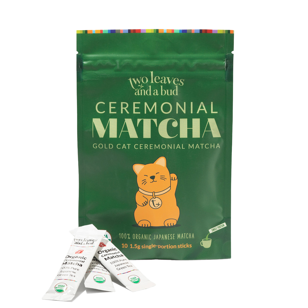 Ceremonial Matcha Tea Single Serve Sticks | Two Leaves and a Bud