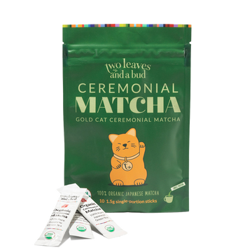 Ceremonial Matcha Tea Single Serve Sticks | Two Leaves and a Bud
