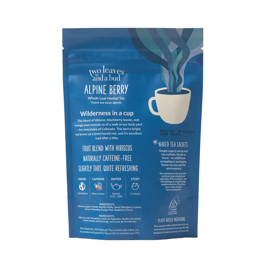 Two Leaves and a Bud Alpine Berry Naked Tea