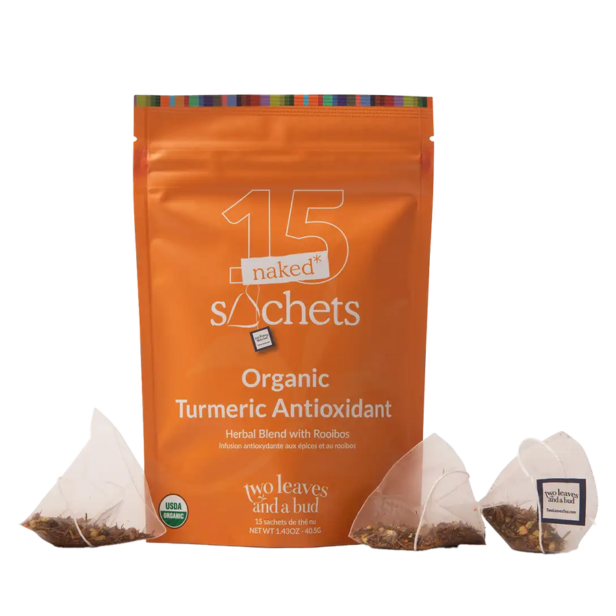 Two Leaves and a Bud Organic Turmeric Antioxidant Naked Tea