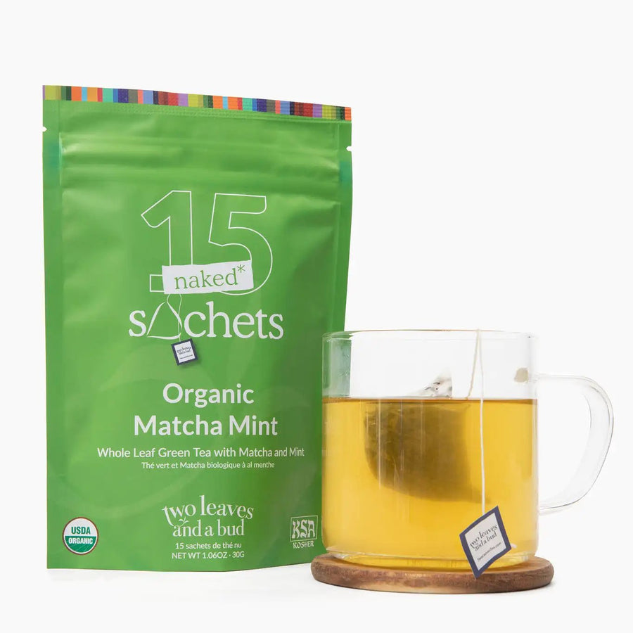 Two Leaves and a Bud Organic Matcha Mint Naked Tea