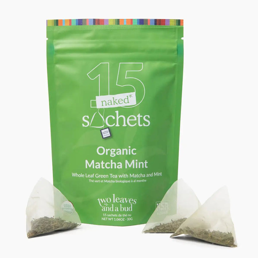 Two Leaves and a Bud Organic Matcha Mint Naked Tea