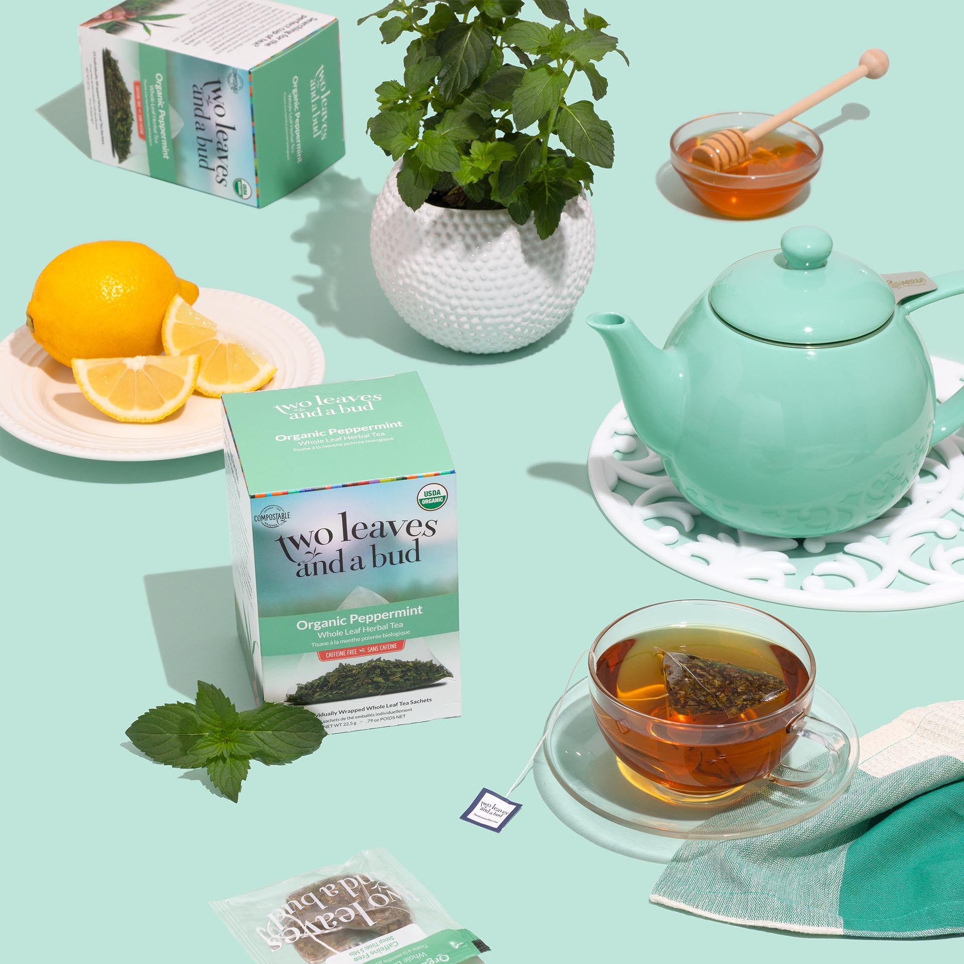 Organic Peppermint Tea | Two Leaves and a Bud
