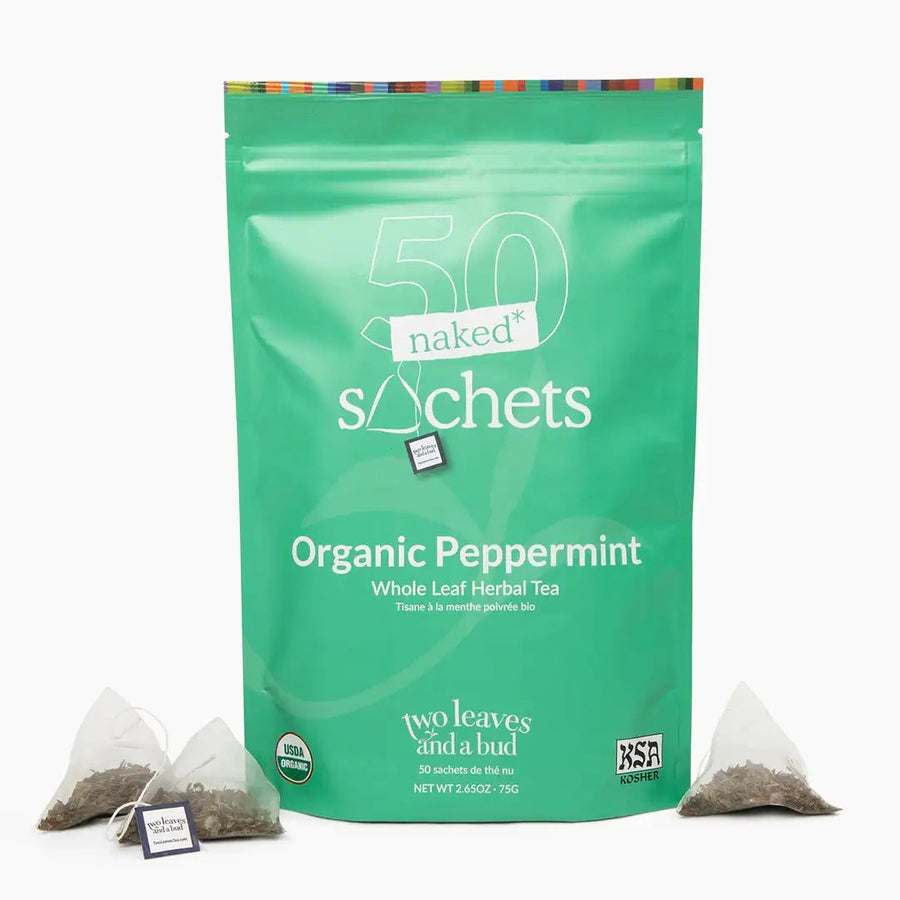 Two Leaves and a Bud Organic Peppermint Naked Tea