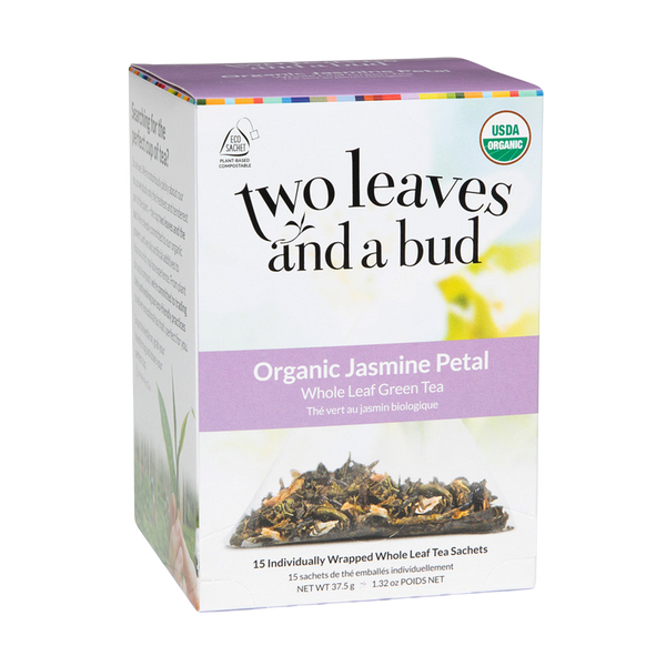 Jasmine Petal Green Tea Sachets | Two Leaves and a Bud