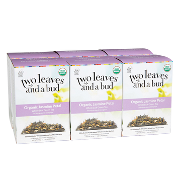 Jasmine Petal Green Tea Sachets | Two Leaves and a Bud