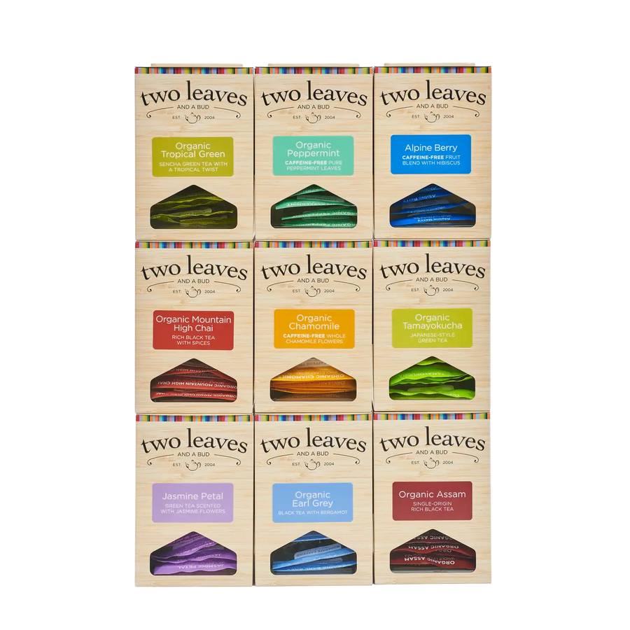 Filled Display Tin with 9 Teas