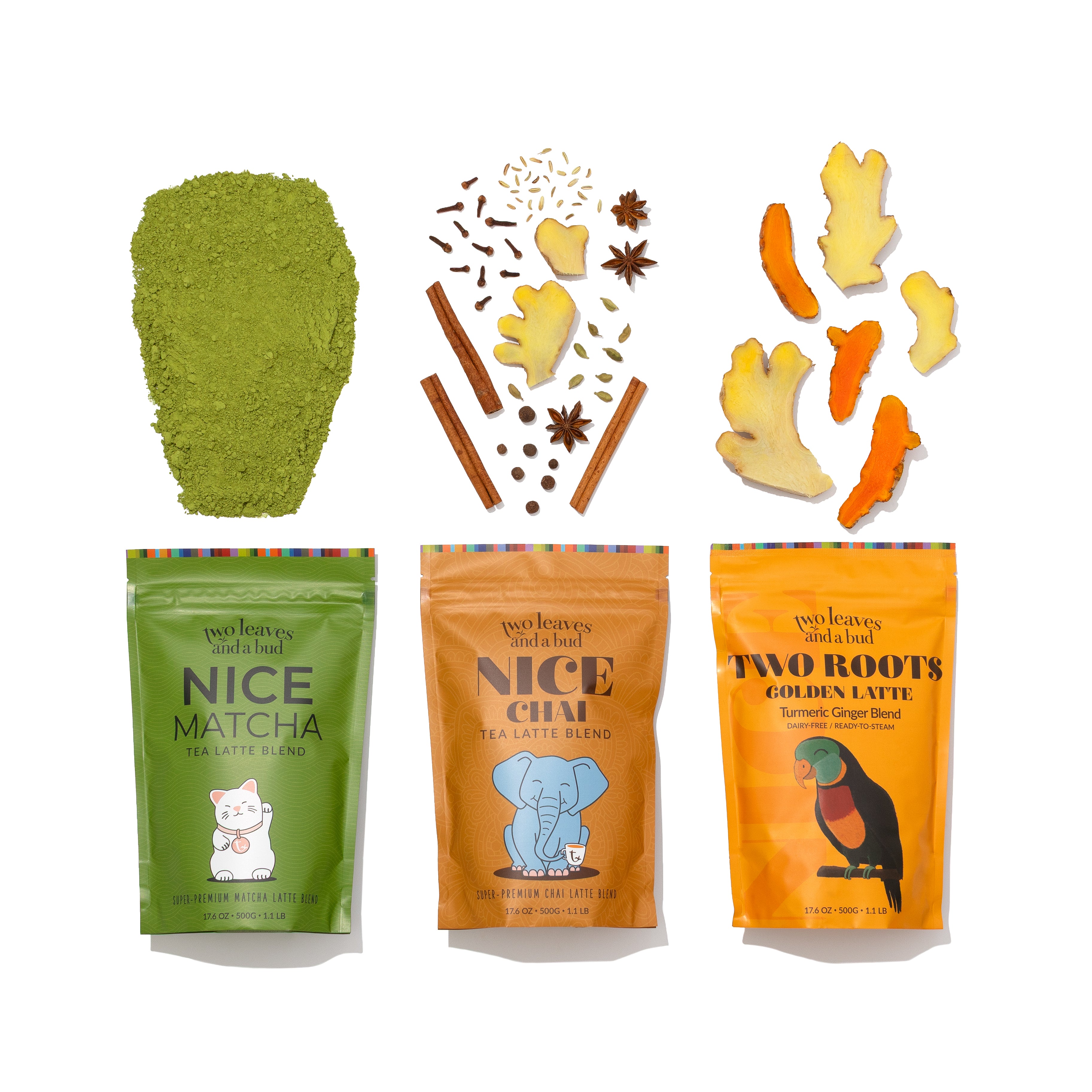 Two Roots Turmeric Ginger Latte Mix | Two Leaves and a Bud