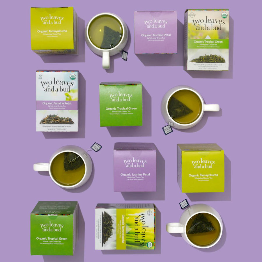 Two Leaves and a Bud Green Tea Trio