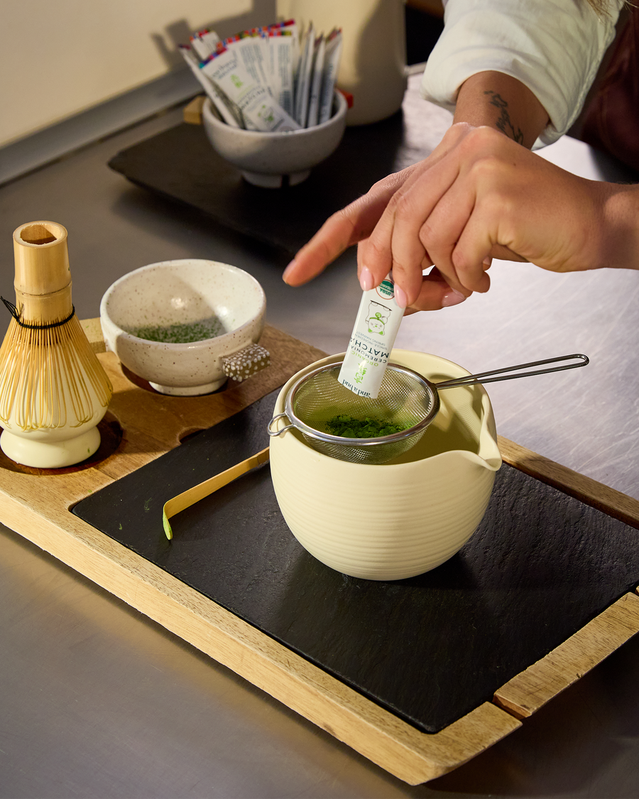 Organic Ceremonial Matcha Tea Single-Serve Sticks