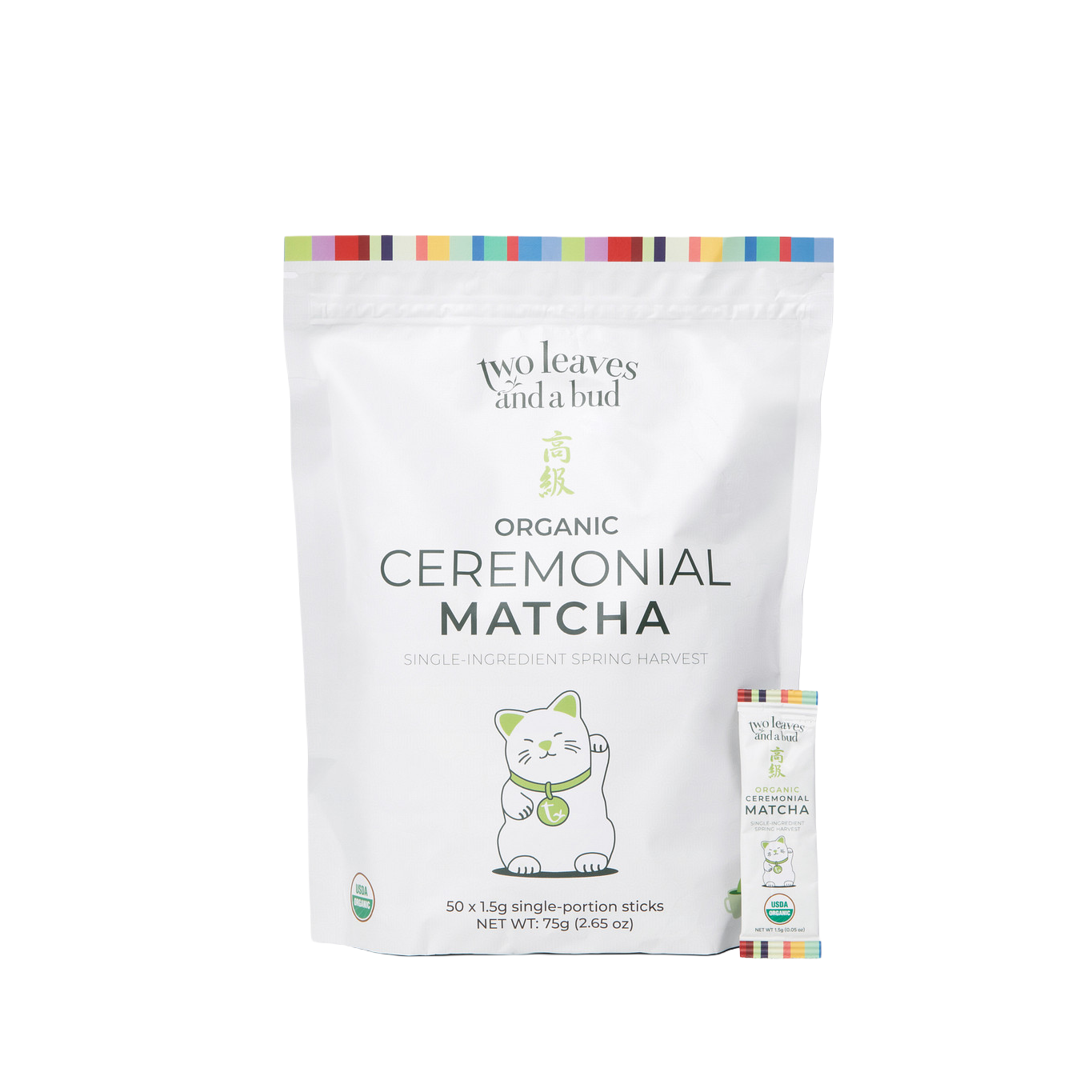 Organic Ceremonial Matcha Tea Single-Serve Sticks