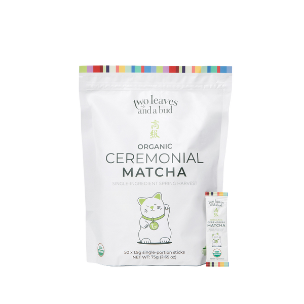 Organic Ceremonial Matcha Tea Single-Serve SticksFeatured Image