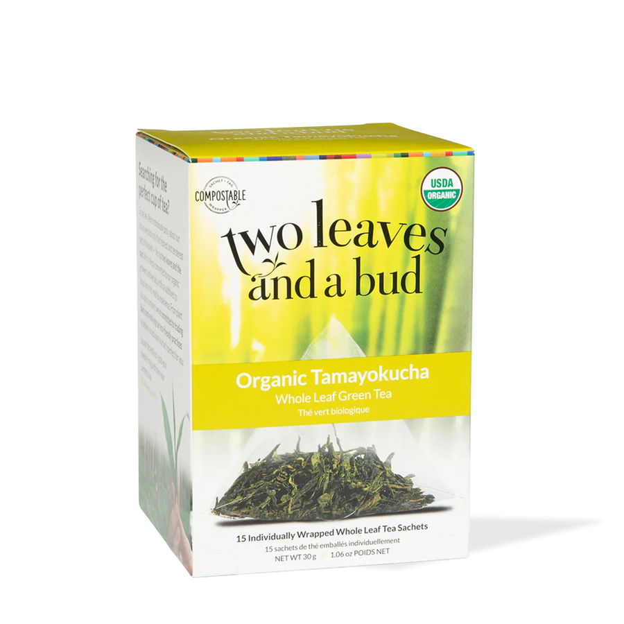 【tomoekitahara（2/2）】・緑360ｇ×2袋✨同時購入特価 Organic Tamayokucha Green Tea Sachets | Two Leaves and a Bud