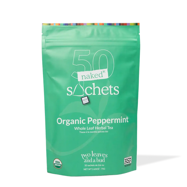 Organic Peppermint - 50 Naked Tea Sachets