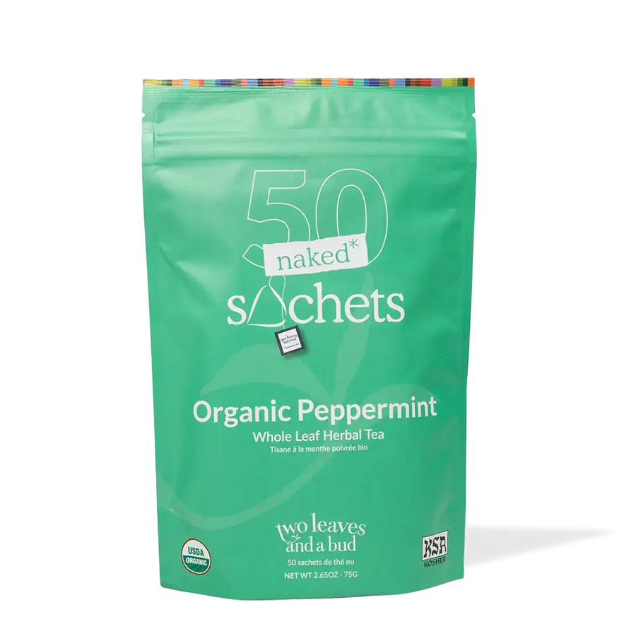 Organic Peppermint - 50 Naked Tea Sachets