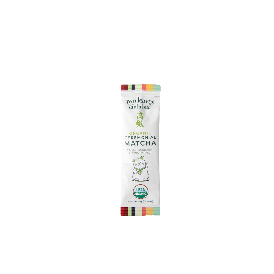 Organic Ceremonial Matcha Tea Single-Serve Sticks