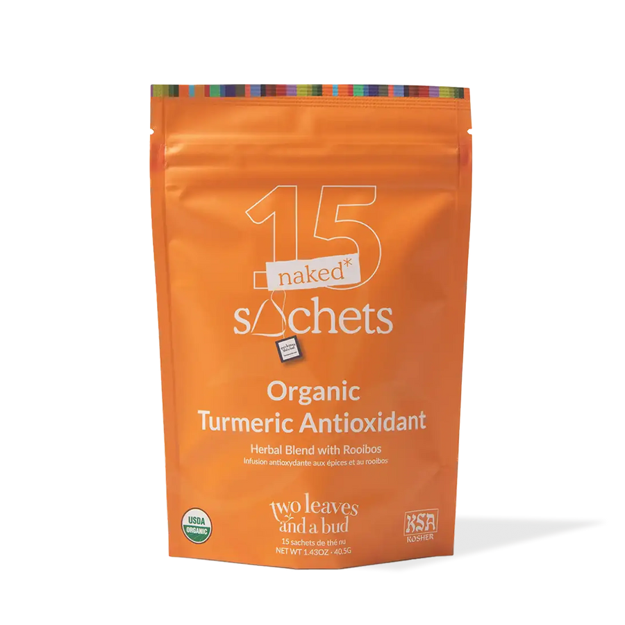 Two Leaves and a Bud Organic Turmeric Antioxidant Naked Tea