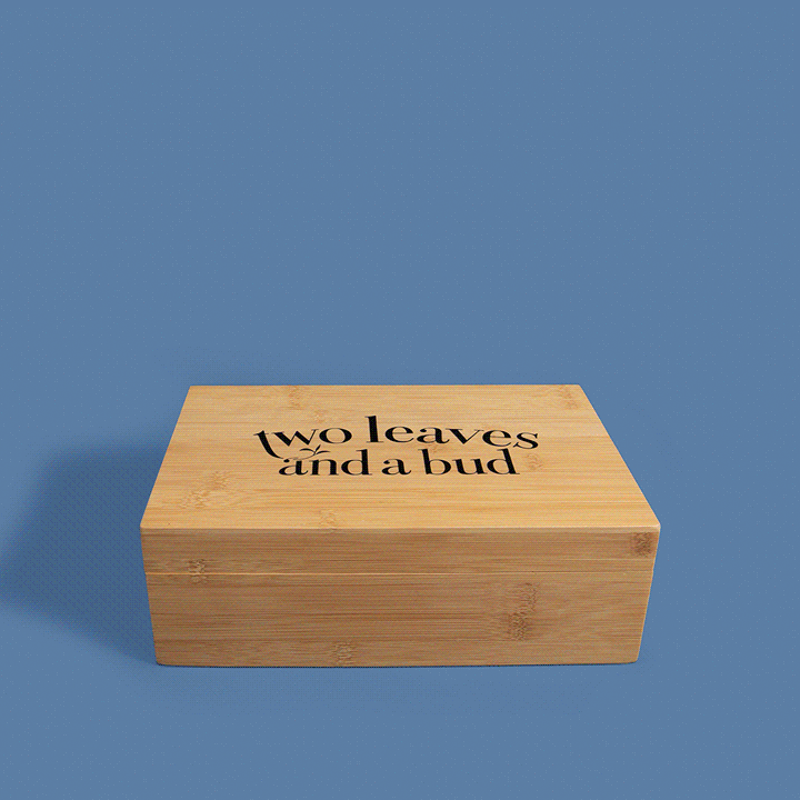Classic Bamboo Tea Chest - Two Leaves and a Bud